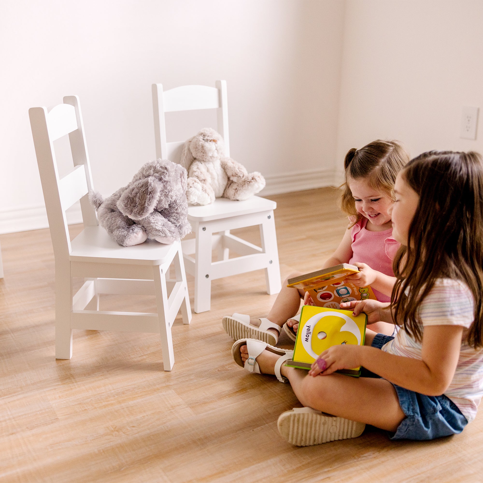 Melissa & Doug Wooden Chair Pair - White - Image 10