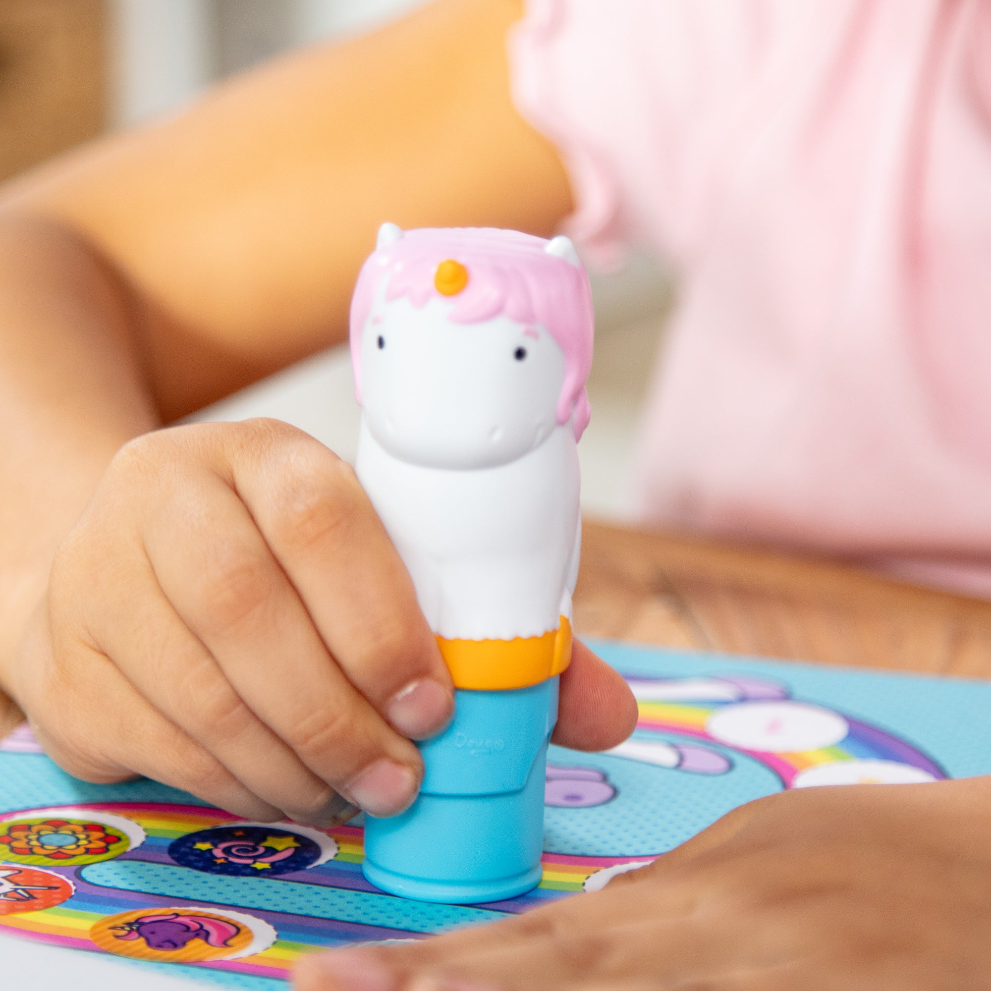 Melissa & Doug Sticker WOW!? Activity Pad & Sticker Stamper - Unicorn - Image 6