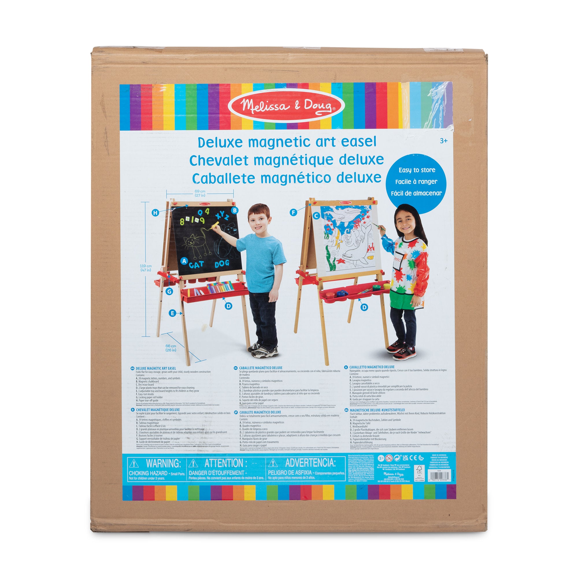 Melissa & Doug Deluxe Magnetic Standing Art Easel - Image 10