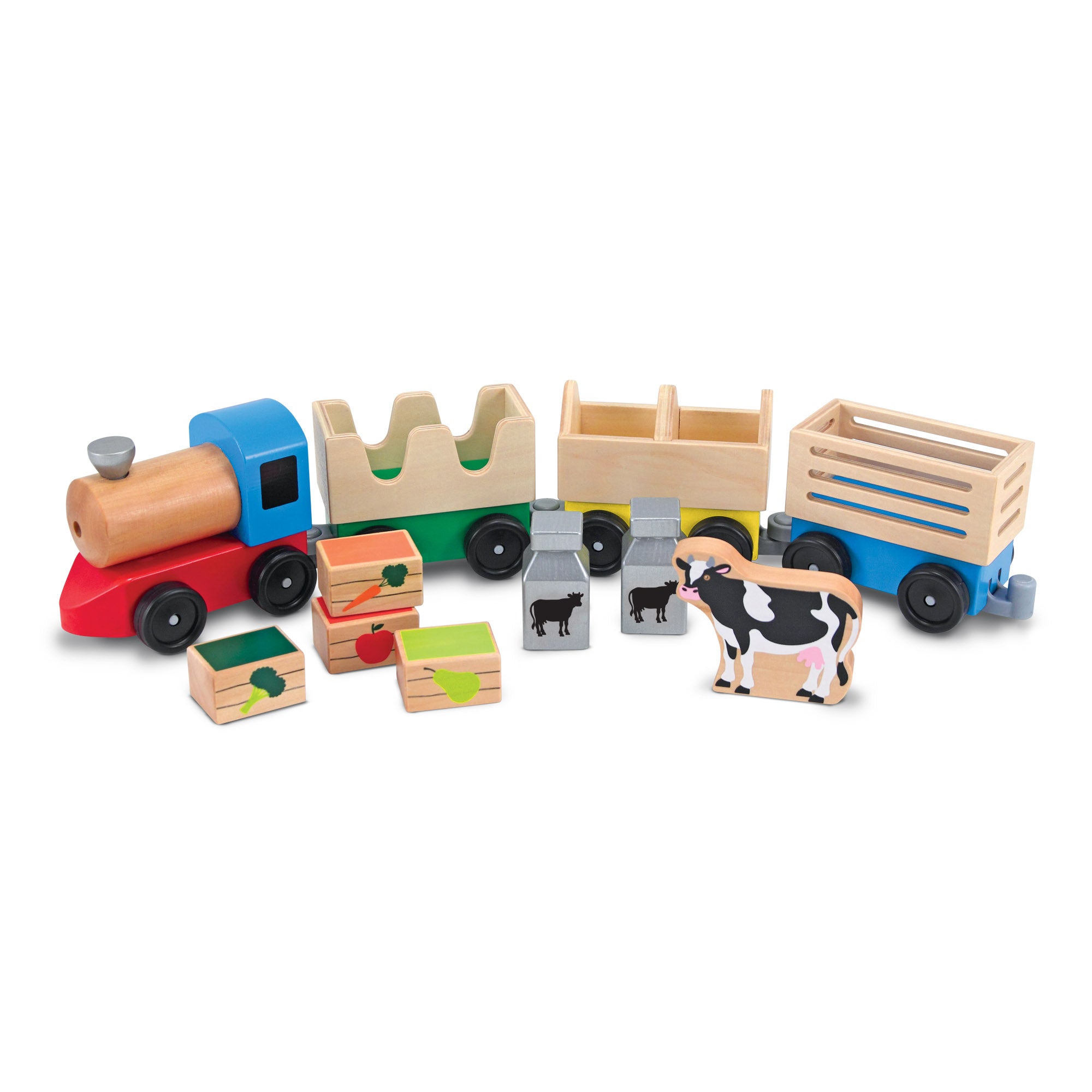 Melissa & Doug Wooden Farm Train - Image 7