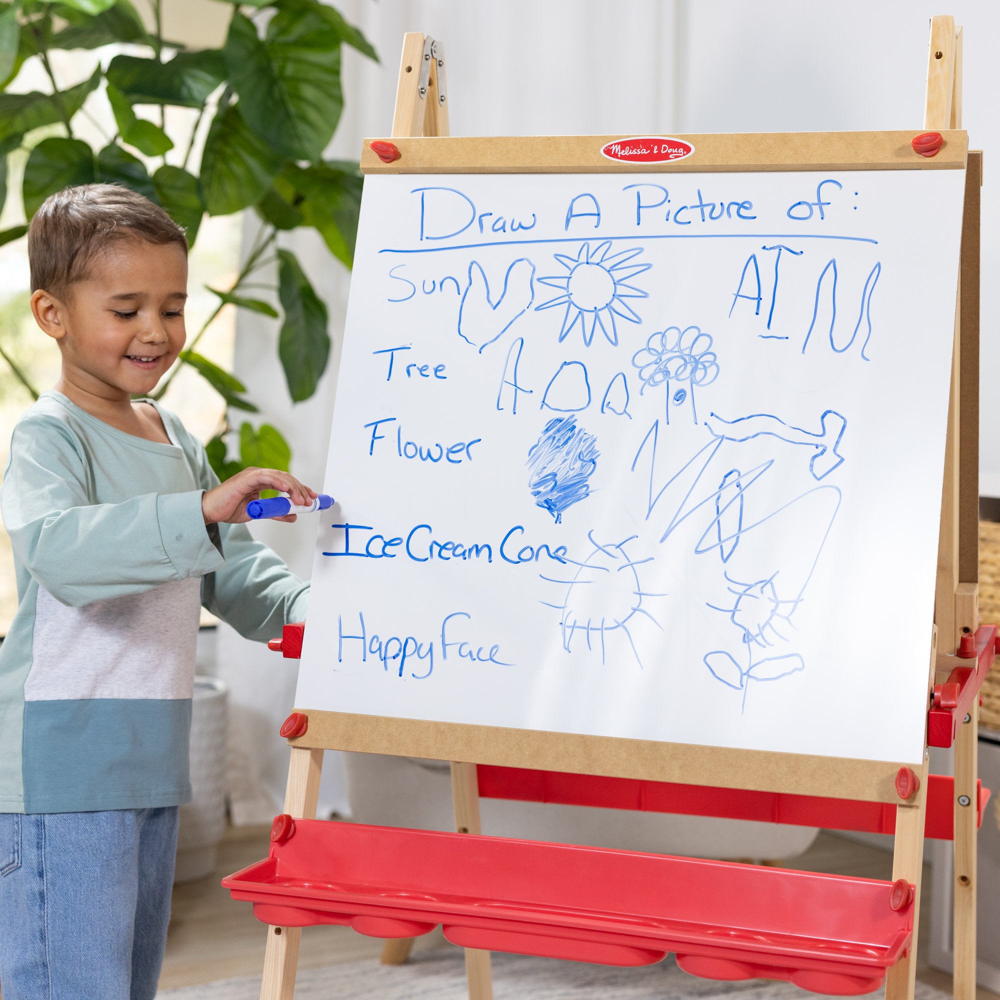 Melissa & Doug Deluxe Magnetic Standing Art Easel - Image 5