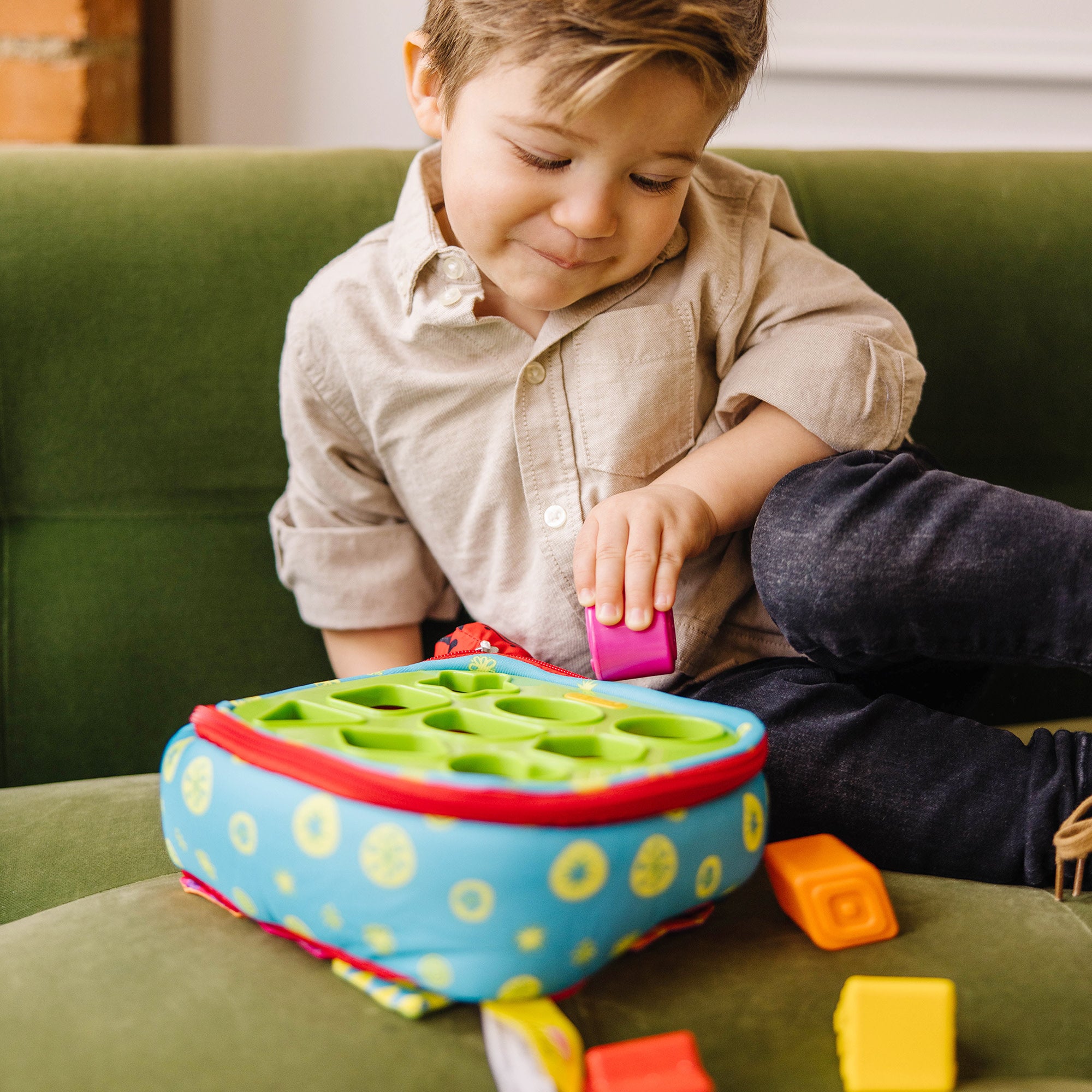 Melissa & Doug K's Kids Take-Along Shape Sorter - Image 2