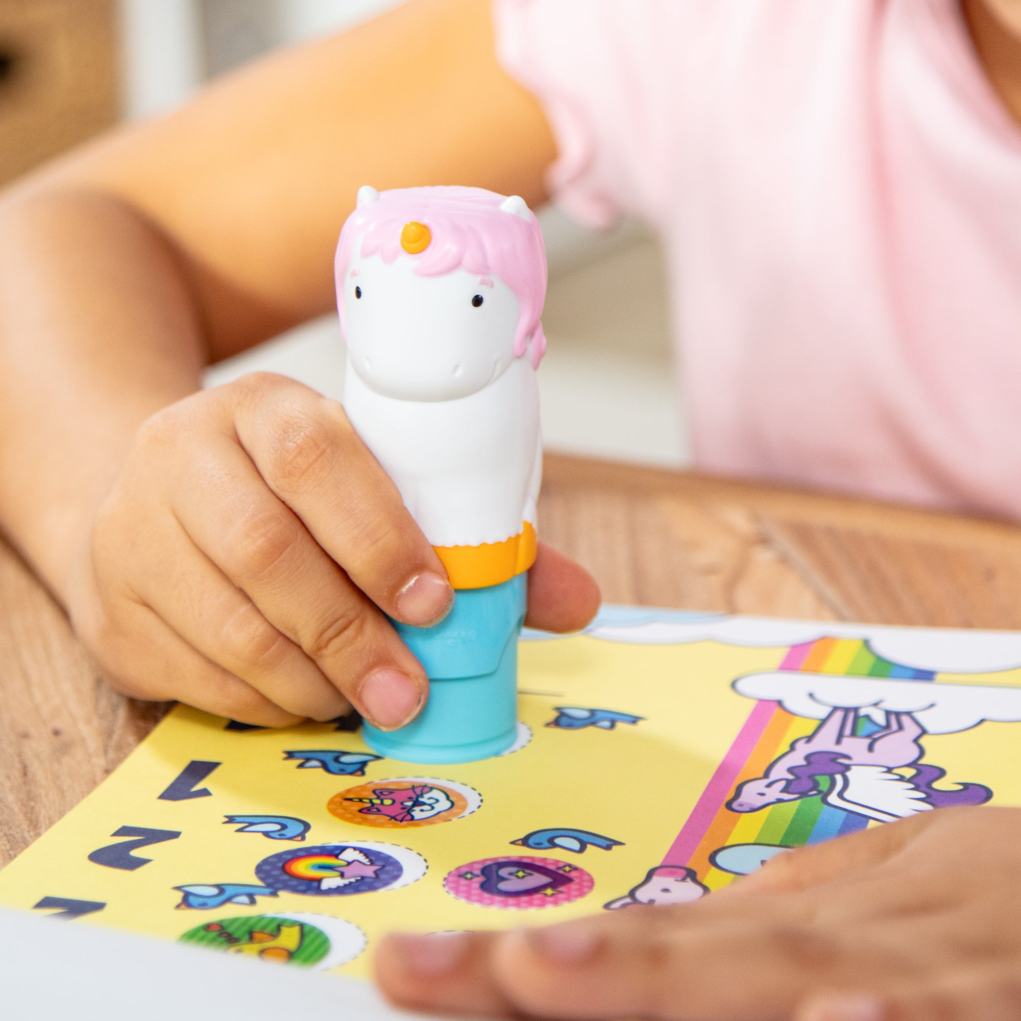 Melissa & Doug Sticker WOW!? Activity Pad & Sticker Stamper - Unicorn - Image 2