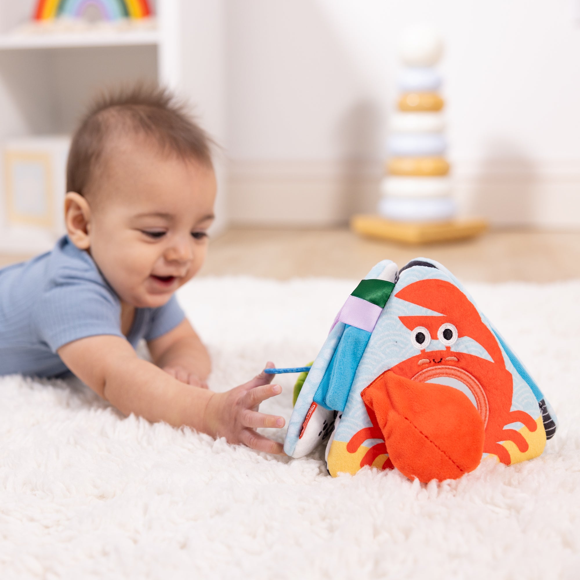Melissa & Doug Ocean Tummy Time Triangle Baby Toy - Image 9