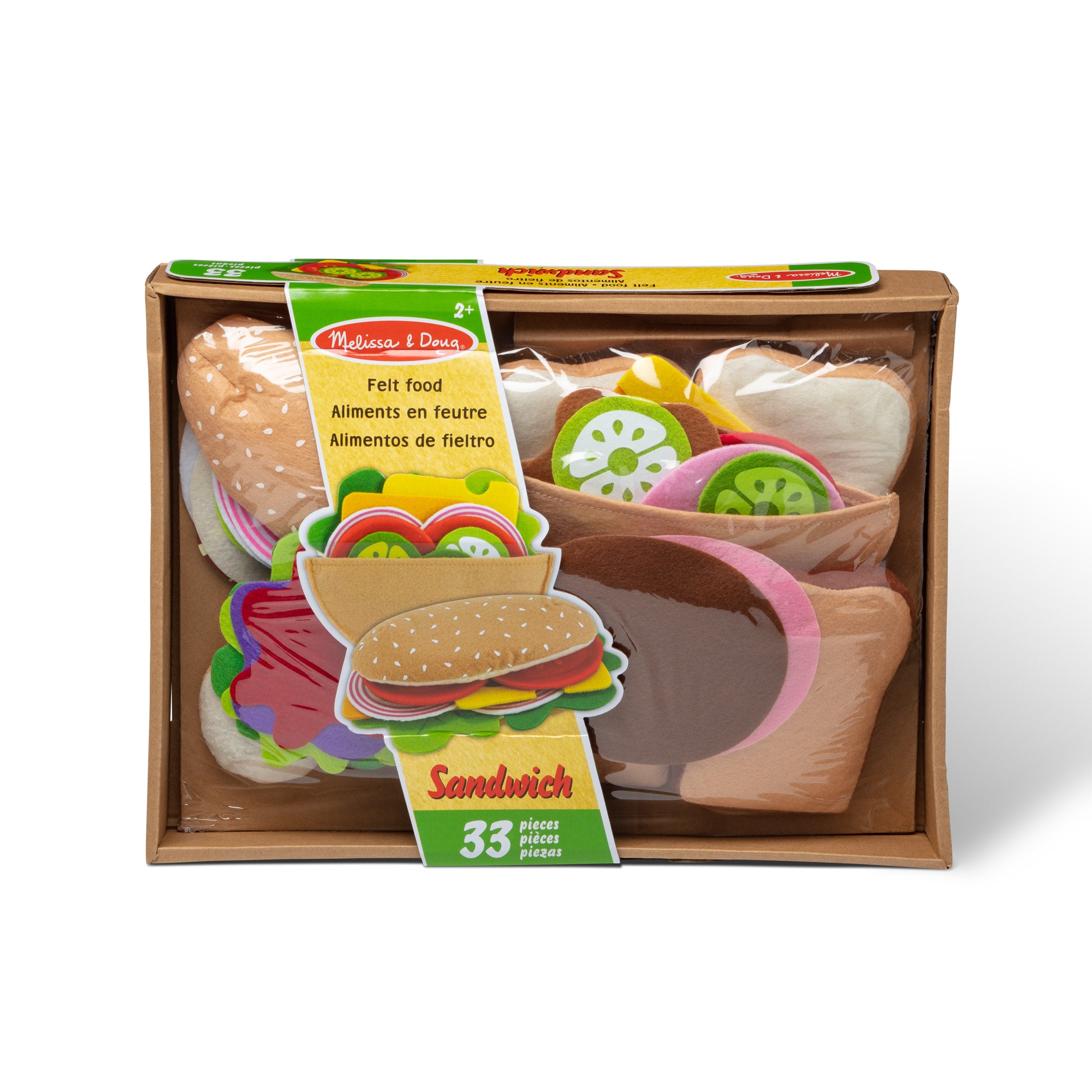 Melissa & Doug Felt Food Sandwich Play Set - Image 3