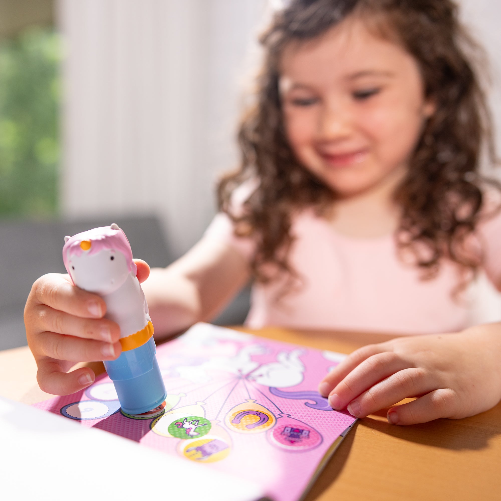 Melissa & Doug Sticker WOW!? Activity Pad & Sticker Stamper - Unicorn - Image 7