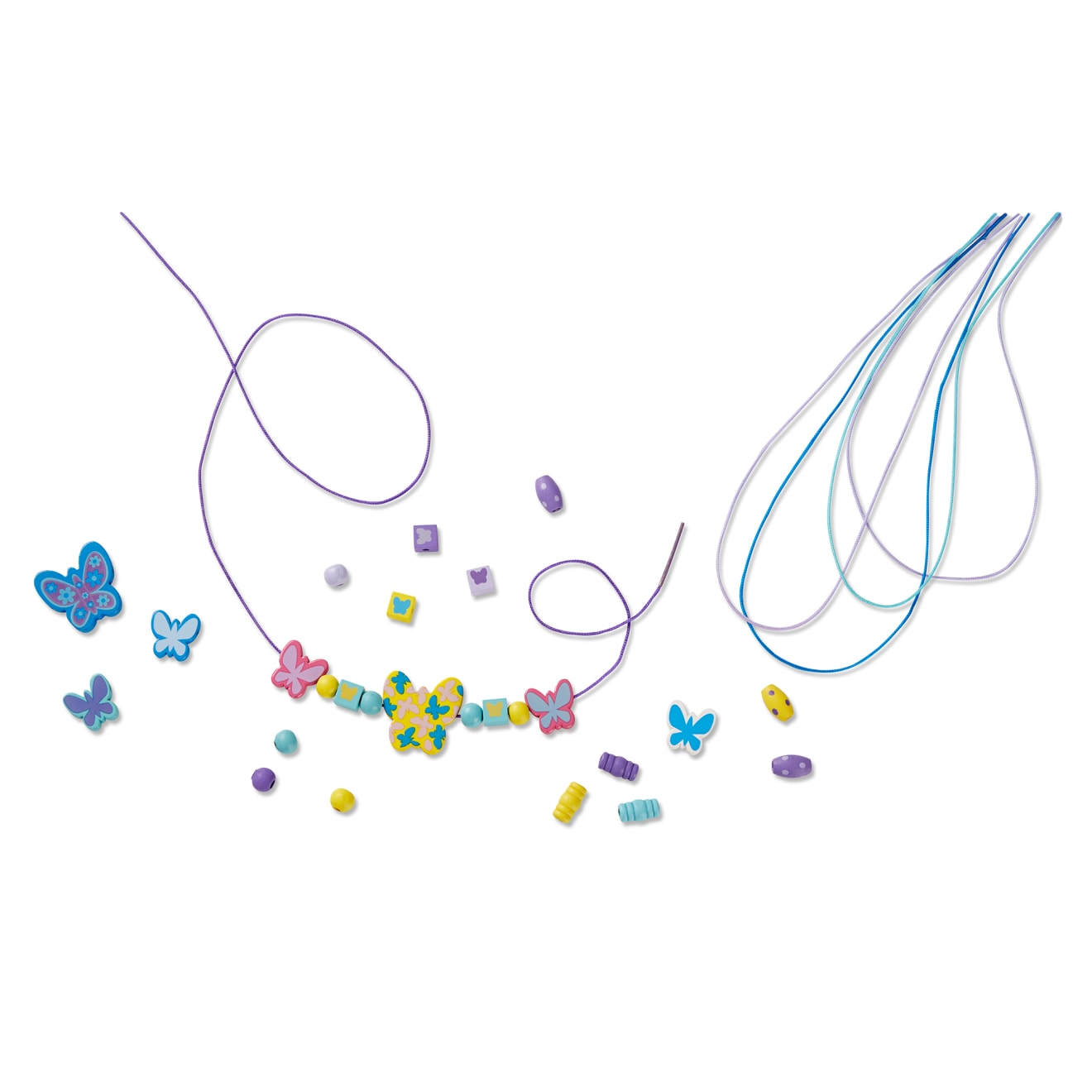 Melissa & Doug Created by Me! Butterfly Beads Wooden Bead Kit - Image 9