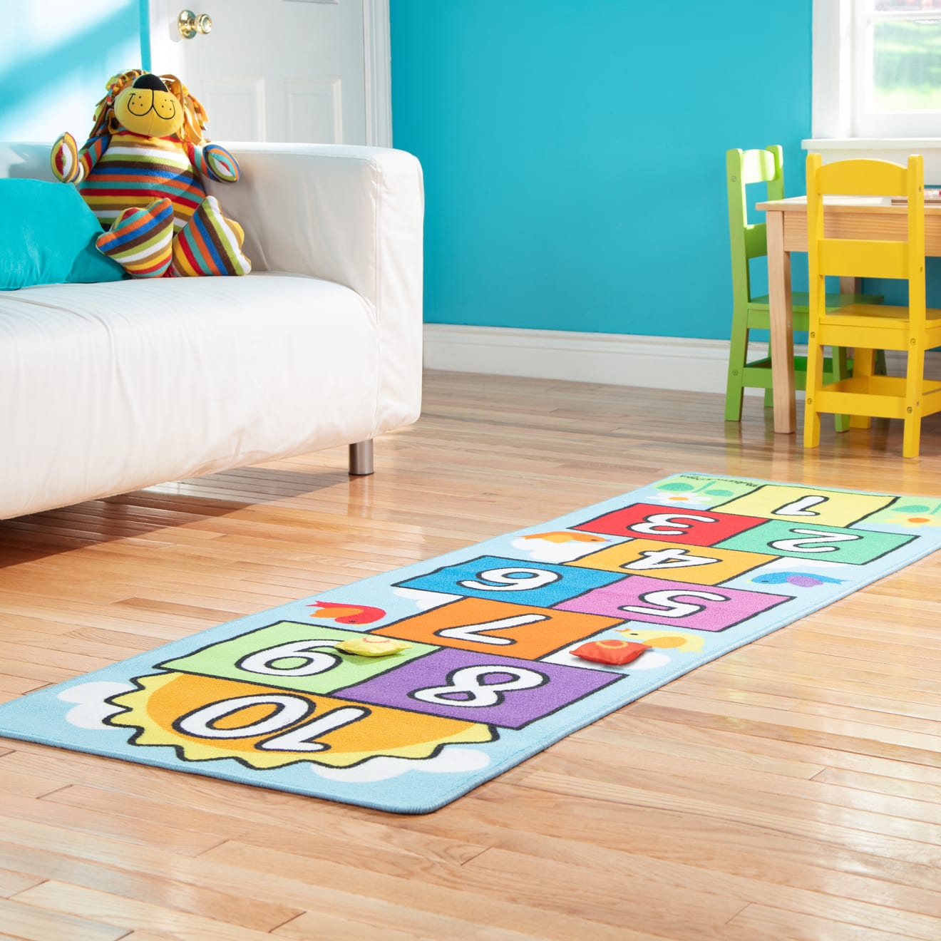 Melissa & Doug Hop & Count Hopscotch Rug - Image 9