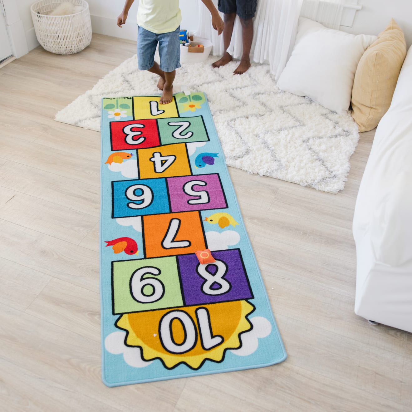 Melissa & Doug Hop & Count Hopscotch Rug - Image 6