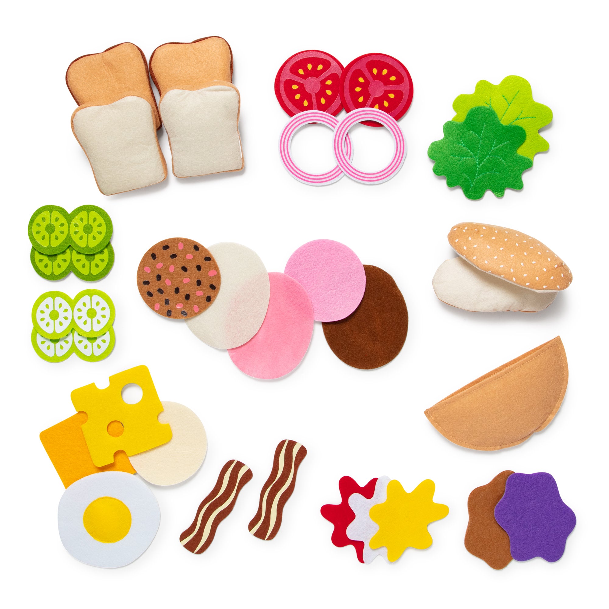 Melissa & Doug Felt Food Sandwich Play Set - Image 4